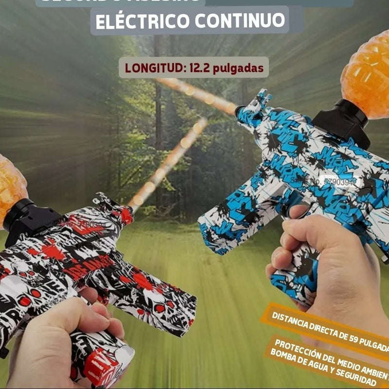 Lanzador de Bolitas de Gel - León (Azul con Blanco) [10 COMPRAS PREMIADAS CON UN IPHONE]