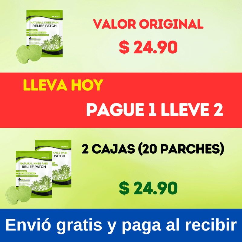 🍃parches aliviadores para rodilla - PAGUE 1 LLEVE 2😍 - Mr Utilidades